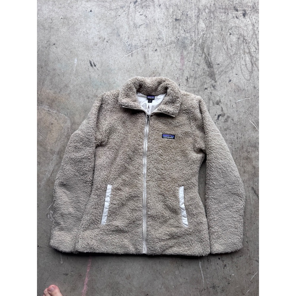 Patagonia Los Gatos Full Zip Fleece Jacket Tan Beige Small